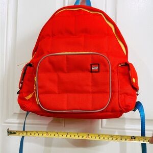 LEGO Bright Red Kids Backpack with Yellow Trim